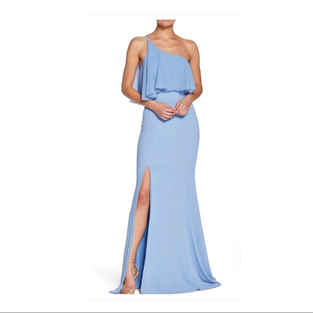 DRESS THE POPULATION CREPE MAXI GOWN - Picture 5 of 5